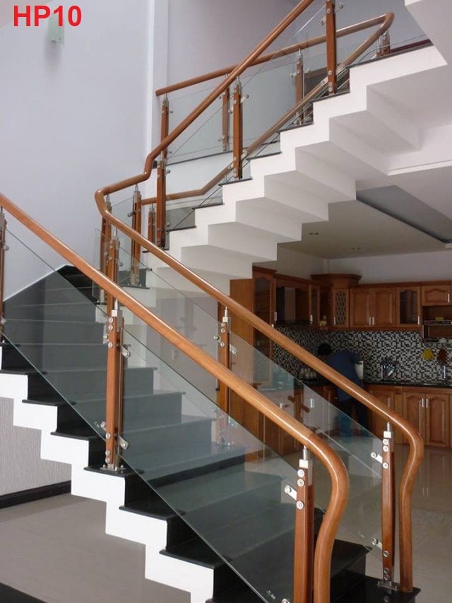 cầu thang kính hp Cầu thang kính HP10