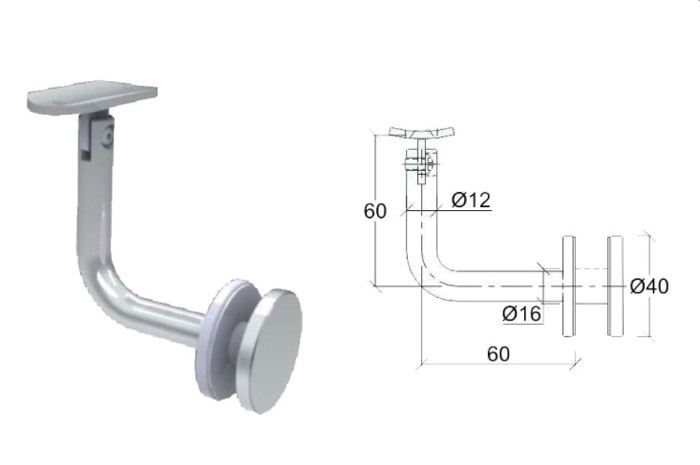 phụ kiện cửa kính cường lực tay đỡ mo j