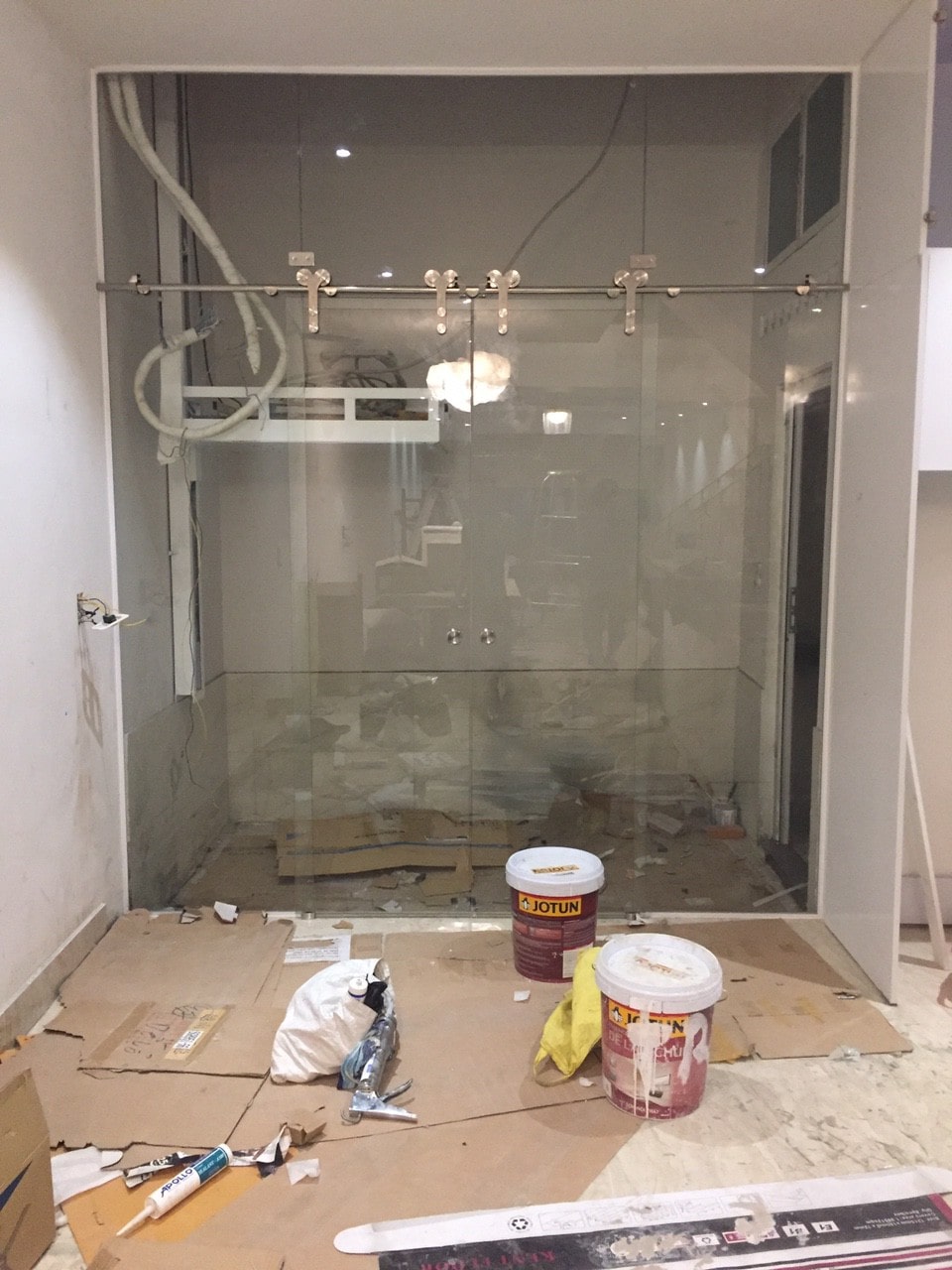 Cửa lùa đôi phi 25 2 cánh