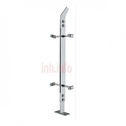 trụ cầu thang kính