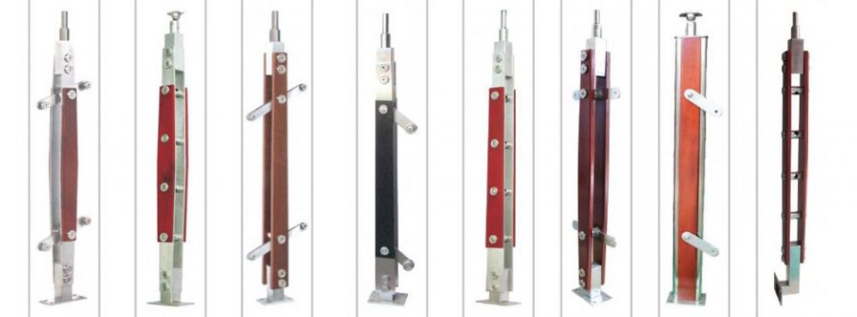 trụ cầu thang kính tại cà mau