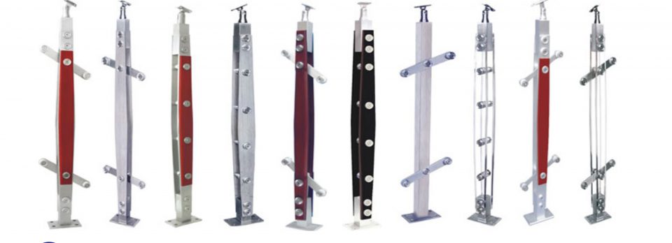 trụ cầu thang kính tại cà mau