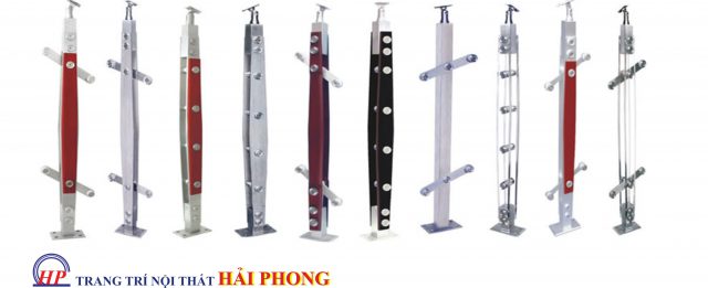 trụ cầu thang kính tại đà nẵng