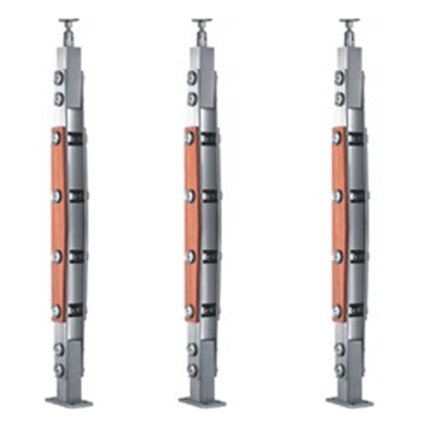 Trụ cầu thang kính tại sóc trăng