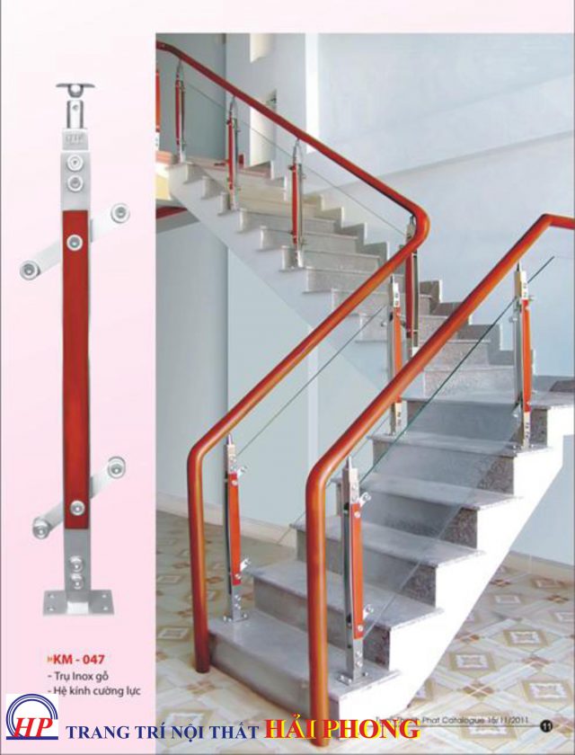 trụ cầu thang kính tại đồng tháp