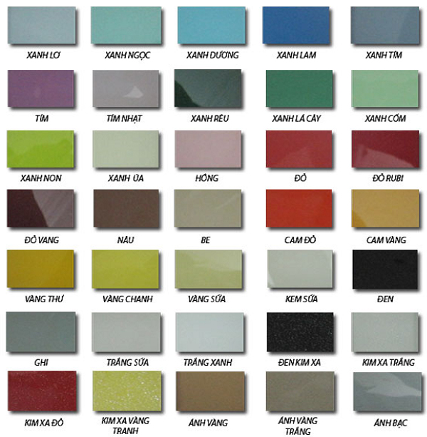 Kính màu ốp bếp