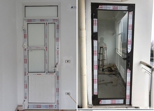 mẫu cửa nhôm xingfa mở quay 1 cánh