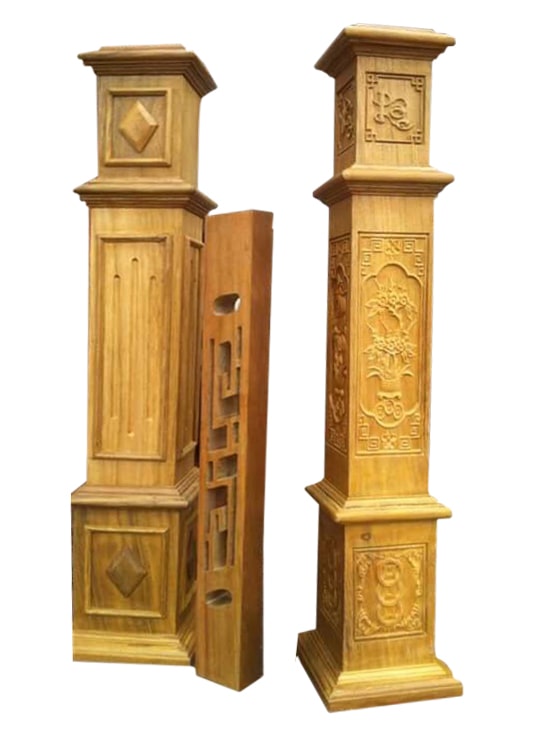 trụ cái gỗ căm xe