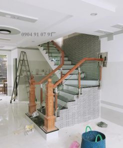 Mẫu lan can cầu thang inox đẹp