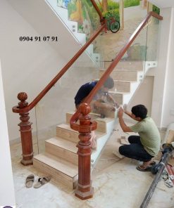 cầu thang kính không trụ tại tphcm