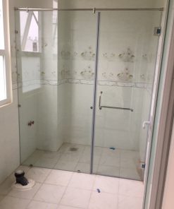 04.Phòng tắm kính cửa mở 90 độ