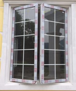 Cửa sổ mở quay nhôm Xingfa màu trắng sứ