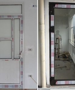 Cửa đi 1 cánh mở quay nhôm Xingfa tem đỏ